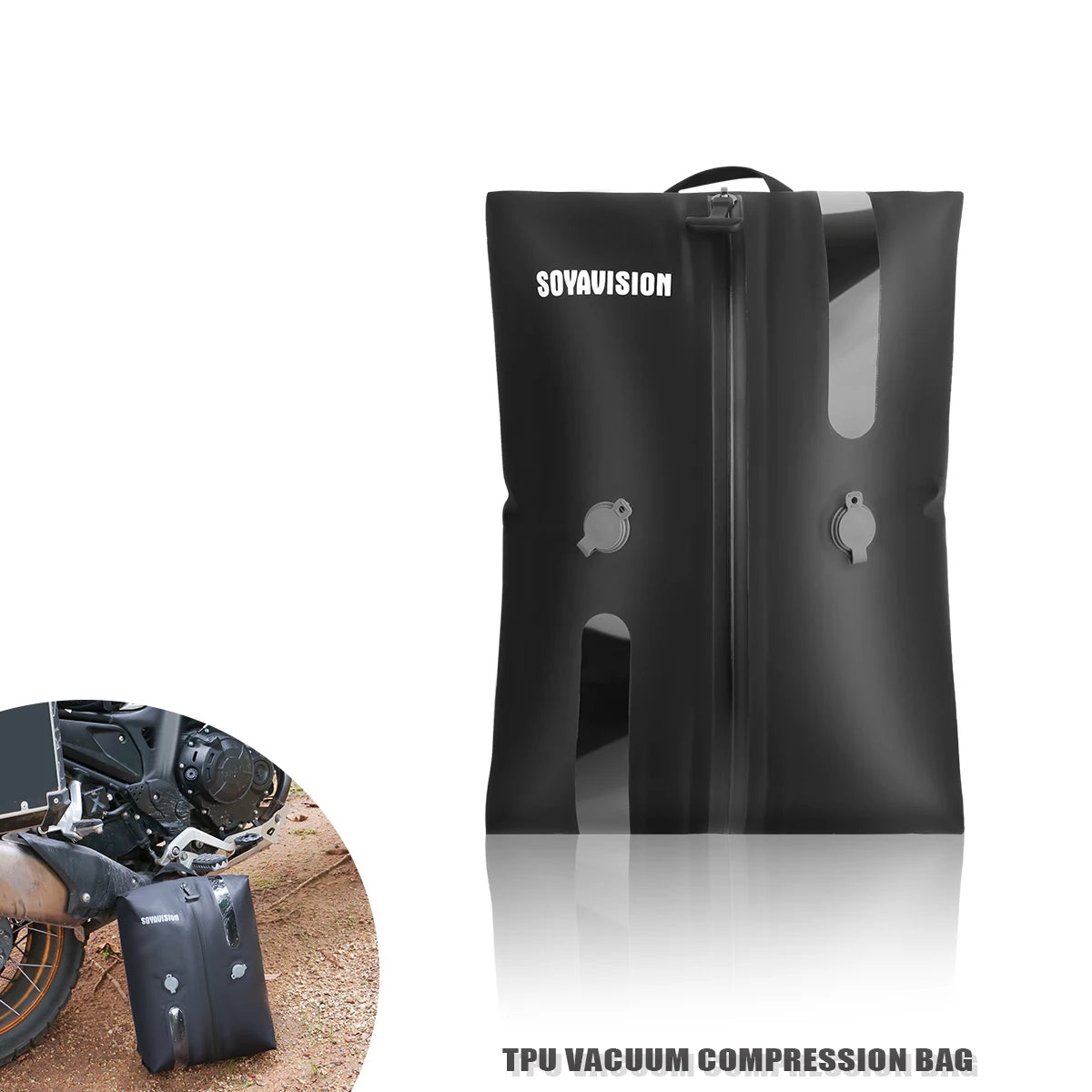 Waterproof Outdoor Vacuum Compression Bags Camping Travel Clothing Storage Bags Space-Saver Organizer for Riding Hiking Trips