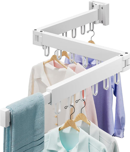 Clothes Drying Rack Wall Mounted, Laundry Drying Rack Collapsible