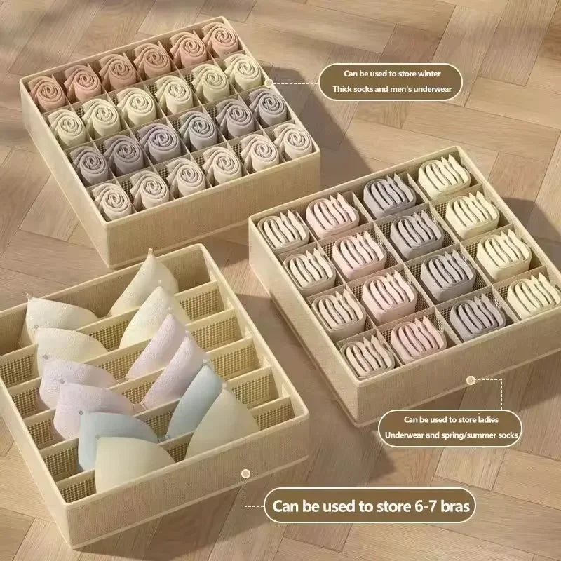 Underwear Organizers of Cabinets and Drawers Wardrobe Clothes Bra Organizer for Underwear Socks Pants Home Foldable Storage Box