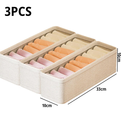 Drawer Style Underwear Socks Storage Box Folding Washable Storage Basket Wardrobe Closet Organizer Box for Socks Underwear Tie