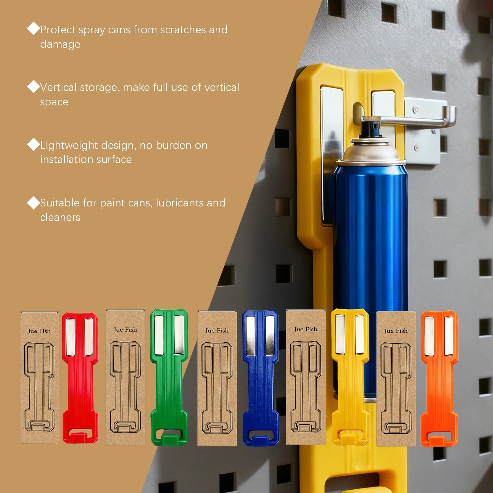 Magnetic Spray Can Holder Kitchen Storage Rack for Refrigerator Magnetic Organizer Space Saving Blue Slim Rack Home Storage