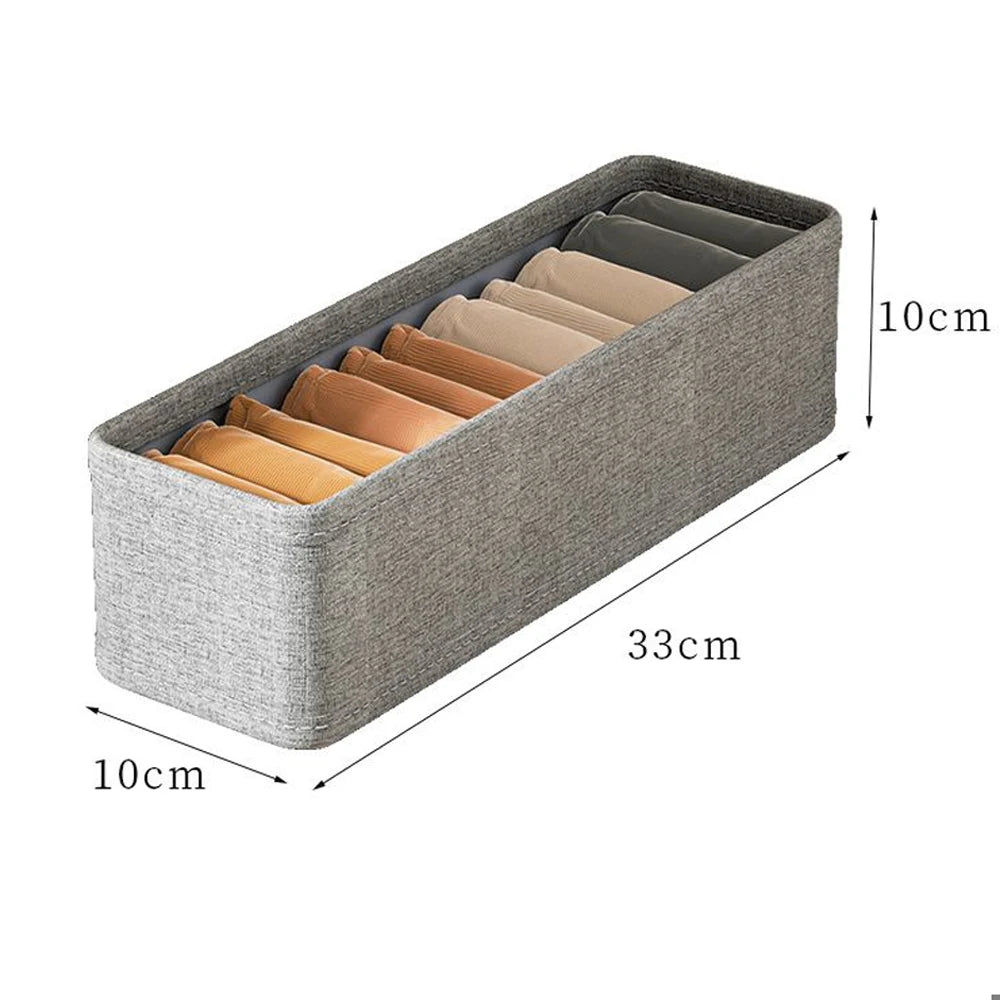 Drawer Style Underwear Socks Storage Box Folding Washable Storage Basket Wardrobe Closet Organizer Box for Socks Underwear Tie