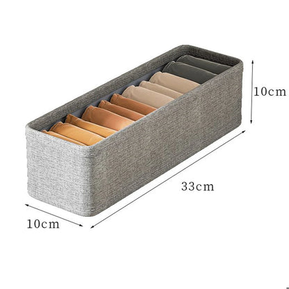 Drawer Style Underwear Socks Storage Box Folding Washable Storage Basket Wardrobe Closet Organizer Box for Socks Underwear Tie