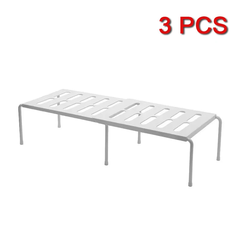 ABS Shoe Rack Extensible Shoe Hanger Storage Space Saving Shelf Telescopic Storage Rack Household Kitchen Cabinet Organizer
