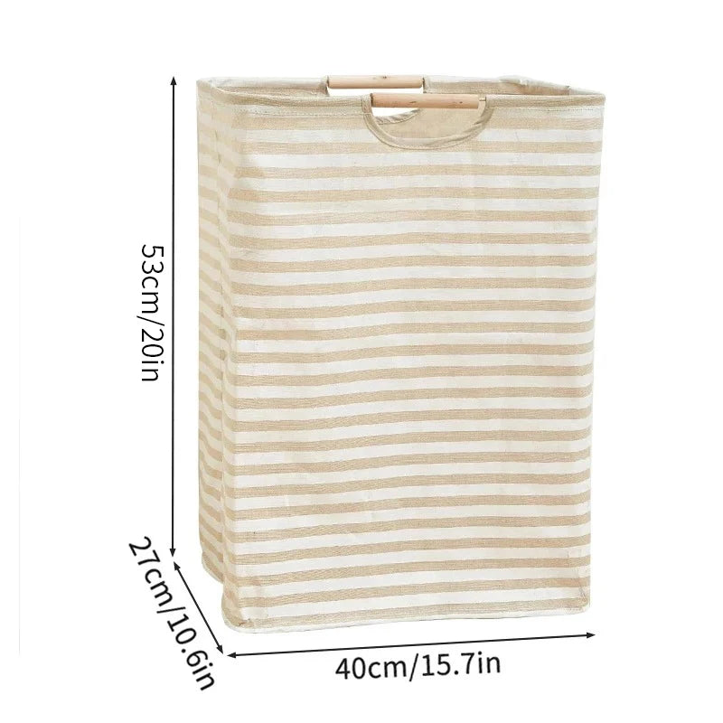 Large Capacity Laundry Storage Dirty Clothes Storage Basket with Handle Hamper Collapsible Laundry Basket Bathroom Accessories