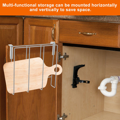 Under Cabinet Cutting Board Organizer Holder Kitchen Hanging Chopping Board Pot Lid Kitchenware Storage Rack Stainless Steel