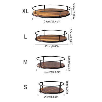 1Pc Kitchen Rotating Spice Rack under Cabinet Seasoning Organizer Countertop Spice Box Oil Salt Sauce Vinegar Storage Rack