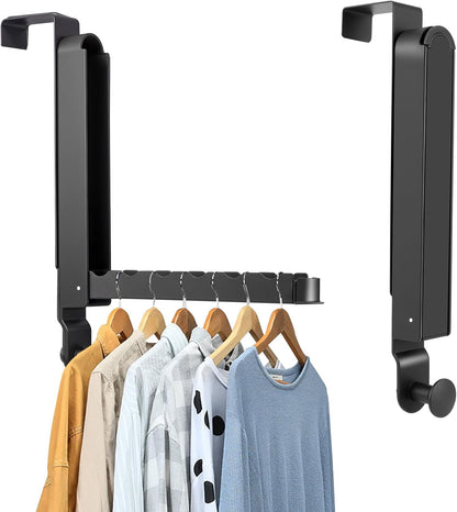 Over the Door Drying Rack, 1 Pack Grey Foldable Clothes Hanger Doors Hooks
