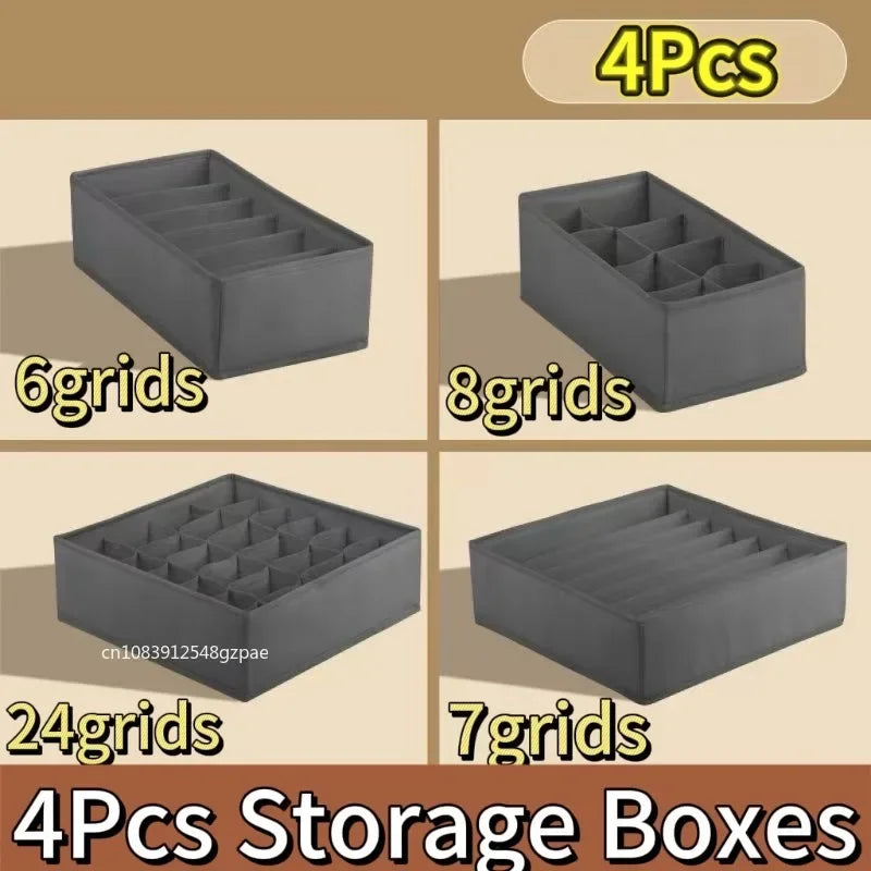Underwear Organizers of Cabinets and Drawers Wardrobe Clothes Bra Organizer for Underwear Socks Pants Home Foldable Storage Box