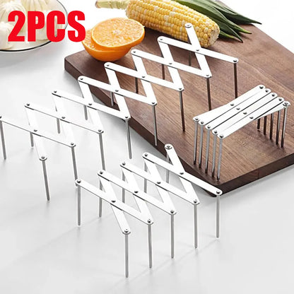 Stainless Steel Pot Lid Holder Retractable Space Saving Multifunctional Dish Plate Bowl Organizer Storage Rack Kitchen Supplies