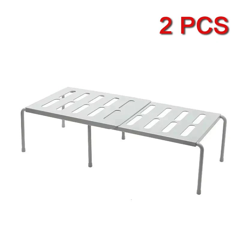 ABS Shoe Rack Extensible Shoe Hanger Storage Space Saving Shelf Telescopic Storage Rack Household Kitchen Cabinet Organizer
