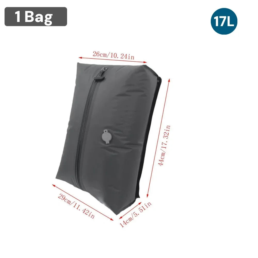 Vacuum Compression Storage Bags，Waterproof Space Saver Packing Cubes for Clothes Travel Luggage Organizer Moisture Proof Bag