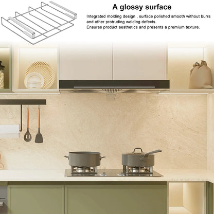 Under Cabinet Cutting Board Organizer Holder Kitchen Hanging Chopping Board Pot Lid Kitchenware Storage Rack Stainless Steel