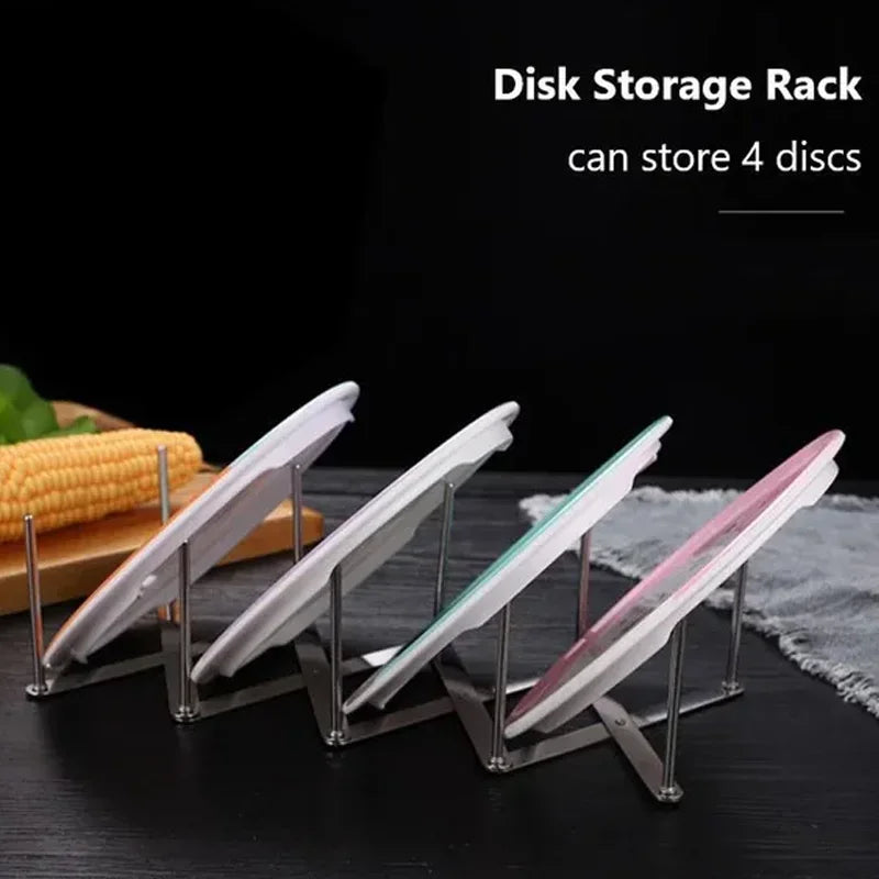 Dish Plate Organizer Rack Pot Lid Holder Tableware Drying Storage Tray Holder Adjustable Plates Holder Rest Kitchen Accessories
