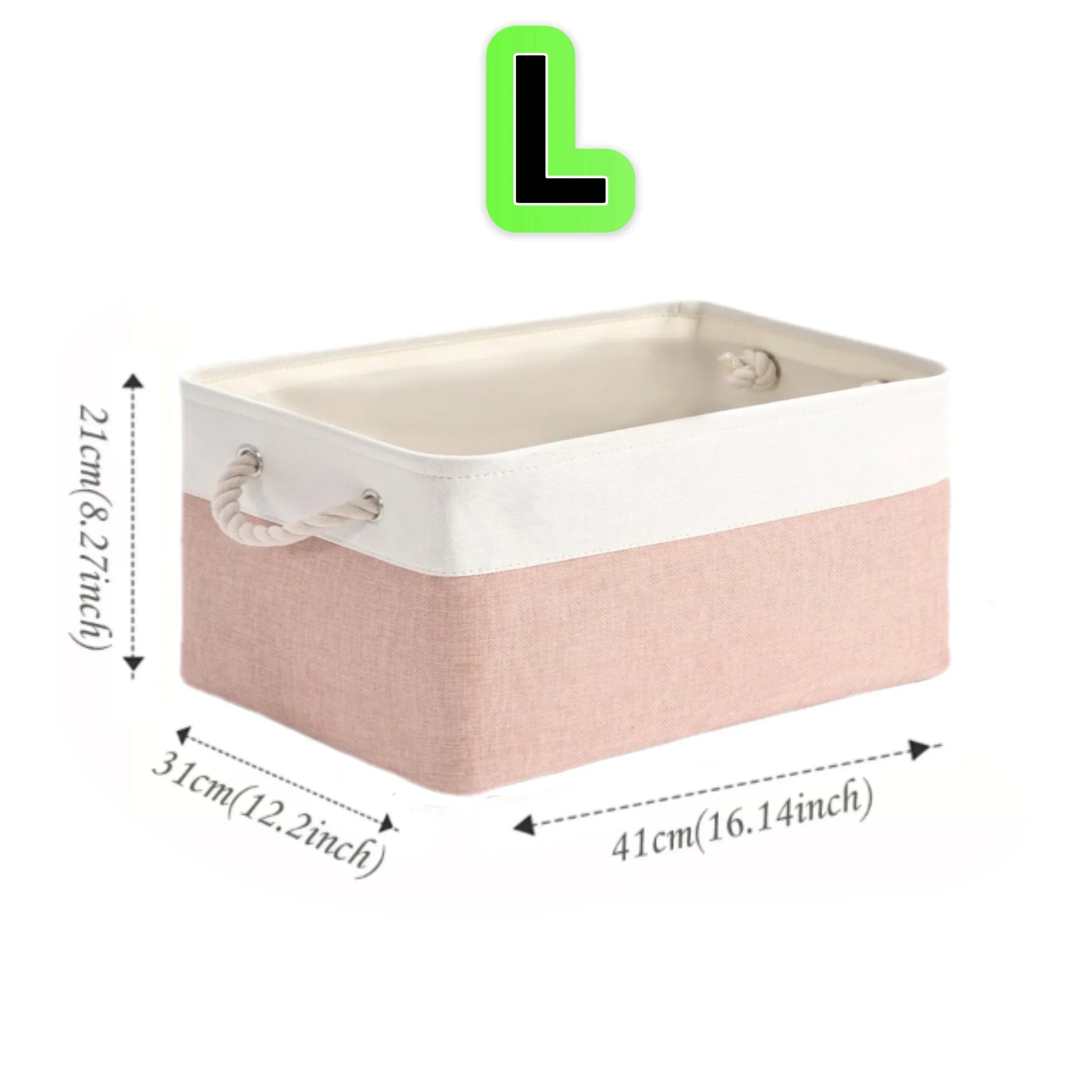 Folding Linen Storage Box with Handles Space-Saving Cube Organizer Basket for Home Supplie Baby Toys Clothes Books Organizer