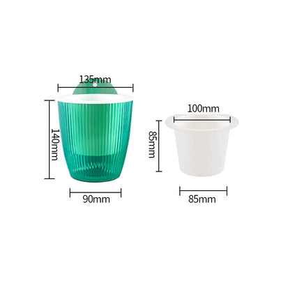 Wall Mounted Plastic Potted Plant Flowerpot Creative Wall Hanging Planter Self Watering Planter Pots Home Wall Decoration
