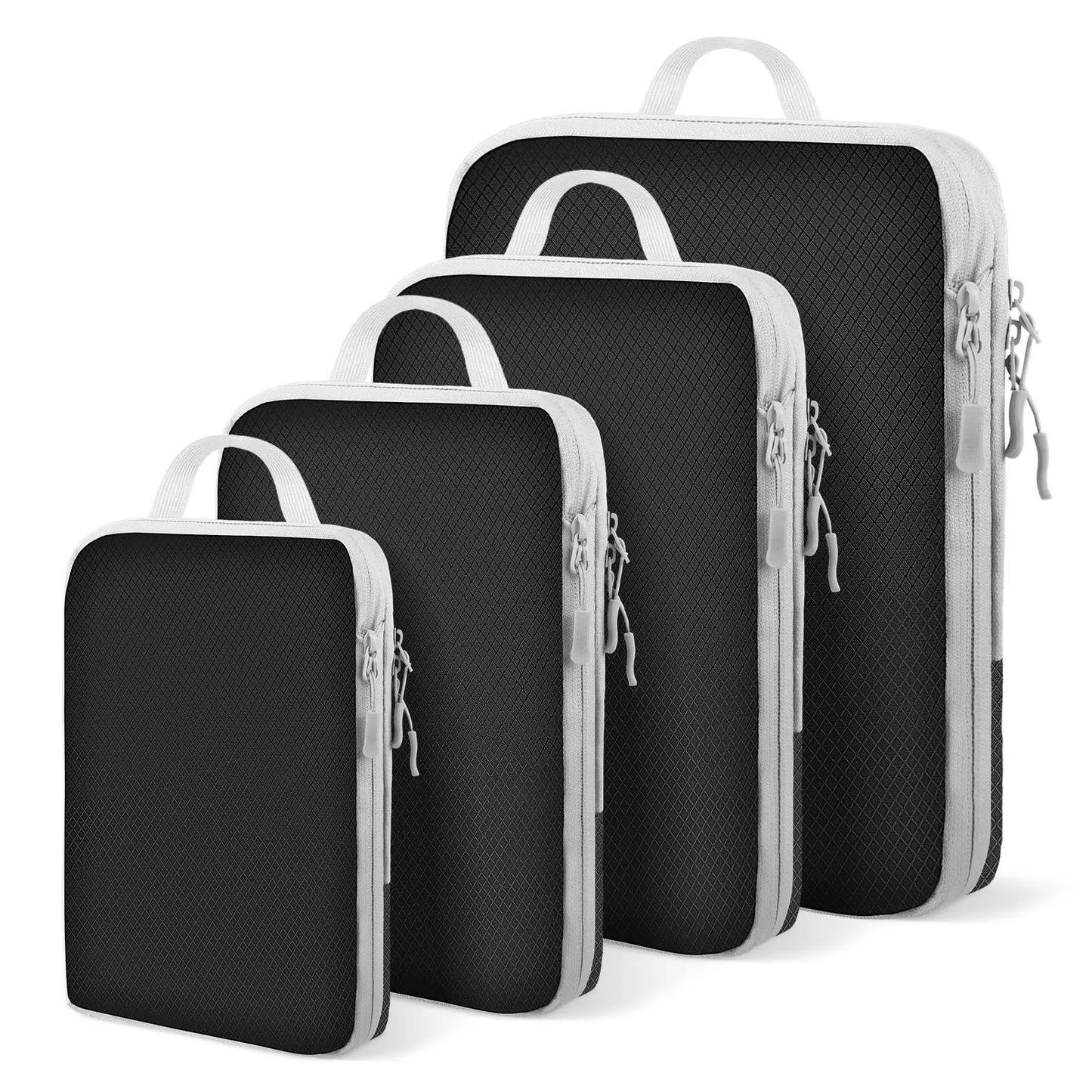Compression Packing Cubes for Travel, Luggage Packing Organizer Bag Compressible Expandable Organizer Cubes for Carry on Travel
