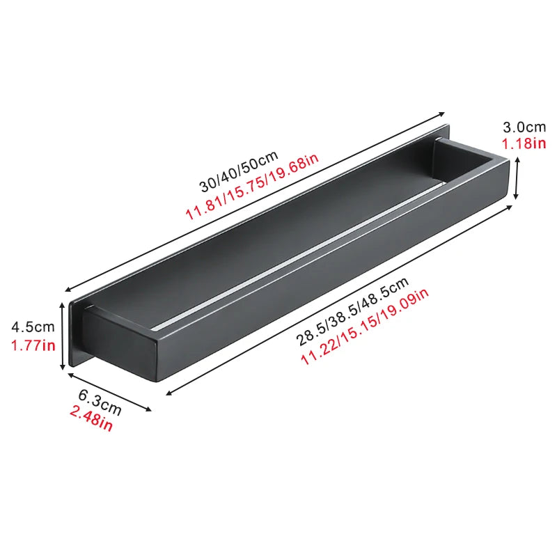 Strong Adhesive Bathroom Towel Rack Stainless Steel Bath Towel Hanger Wall Mounted Kitchen Hand Towel Holder No Drill