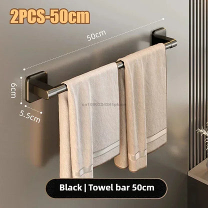 Towel Rack Door Hanger Shelf over Door Towel Bar Hanging Holder Stainless Steel Bathroom Kitchen Cabinet Shelf Bathroom Hardware