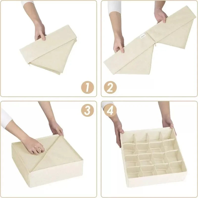 Underwear Organizers of Cabinets and Drawers Wardrobe Clothes Bra Organizer for Underwear Socks Pants Home Foldable Storage Box
