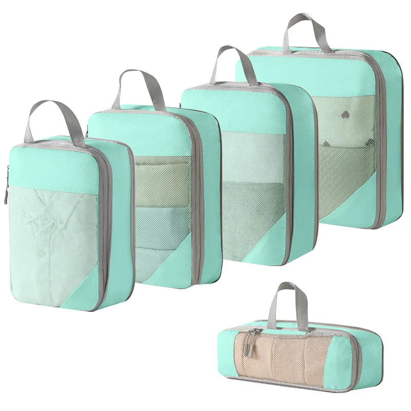 3/5 Pcs Set Travel Bag Organizer Clothes Luggage Travel Organizer Blanket Shoes Organizers Bag Suitcase Pouch Packing Cubes