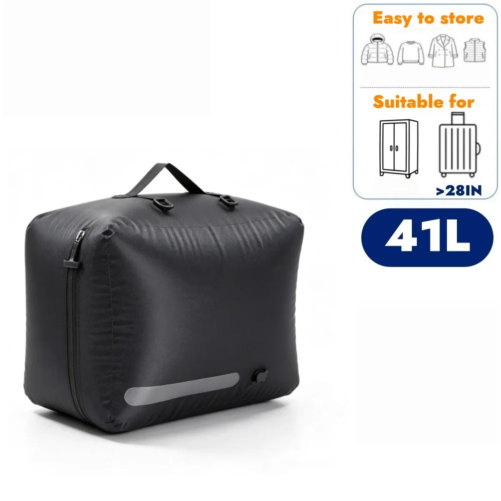 Compression Vacuum Bags for Travel Essentials Gadgets, Space Saver Suitcase Luggage Organizer Traveling Duffle Bag for Clothes