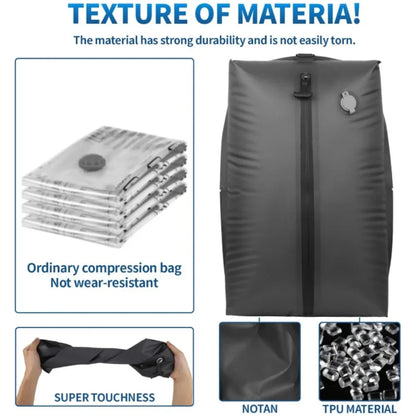 Vacuum Compression Bags for Camping,Travel Vacuum Clothing Storage Bags, Portable Space-Saver, Airtight Seal for Hiking Backpack