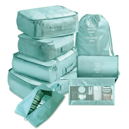 6/8Pcs Set Travel Bag Organizer Clothes Luggage Travel Organizer Blanket Shoes Organizers Bag Suitcase Pouch Packing Cubes