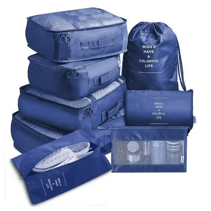 6/8Pcs Set Travel Bag Organizer Clothes Luggage Travel Organizer Blanket Shoes Organizers Bag Suitcase Pouch Packing Cubes