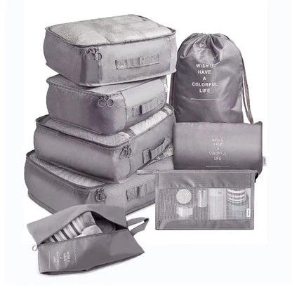 6/8Pcs Set Travel Bag Organizer Clothes Luggage Travel Organizer Blanket Shoes Organizers Bag Suitcase Pouch Packing Cubes