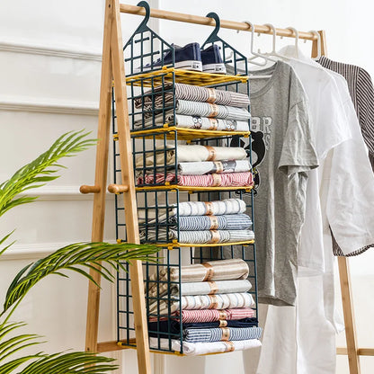 Clothes Storage Wardrobe Hanging Organizer Cabinets Hanger Home Handbag Holder Clothing Organization Dressing Room System Closet