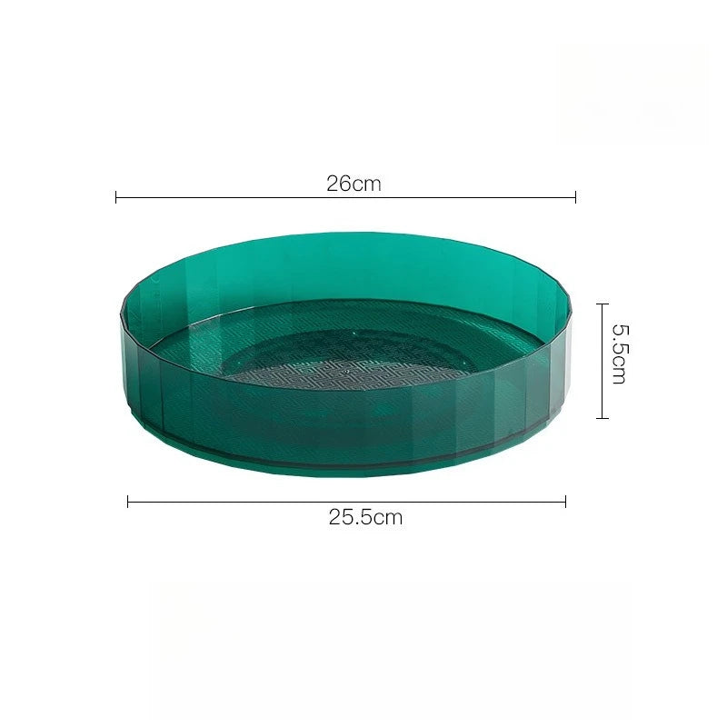 Rotating Storage Rack Kitchen Countertop Multifunctional Tray Spice Storage Rack Home Desktop