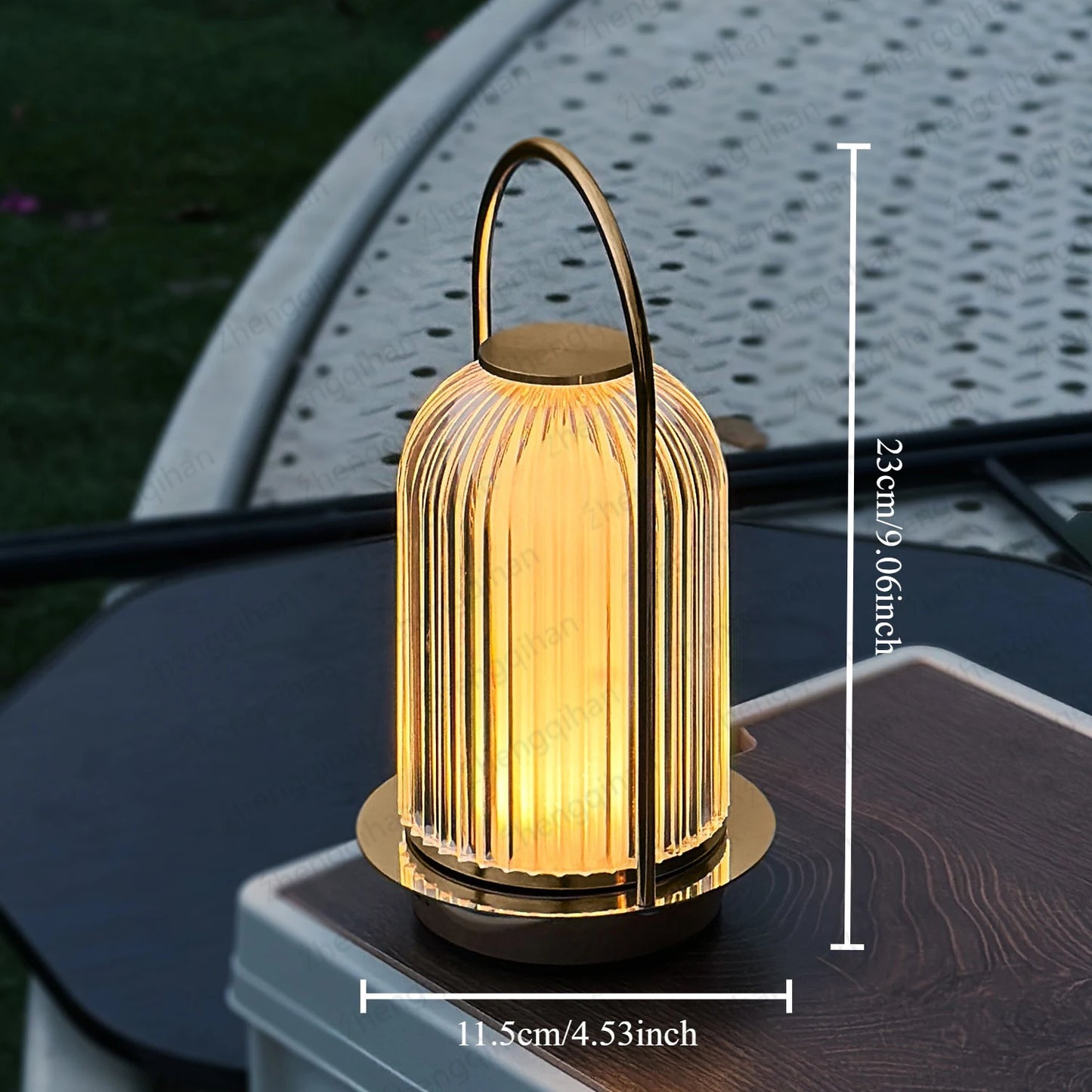 Wireless Table Lamp Rechargeable Portable Bedroom Bedside Touch Crystal Desk Lamp Night Light LED Decor Lights for Bar Coffee