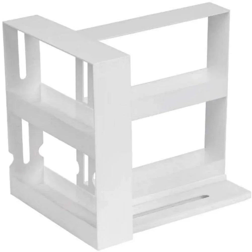Spice Organizer Rack Multi-Function 2 Tier Rotating Storage Shelf Slide Kitchen Cabinet Cupboard Organizer Kitchen Storage Rack