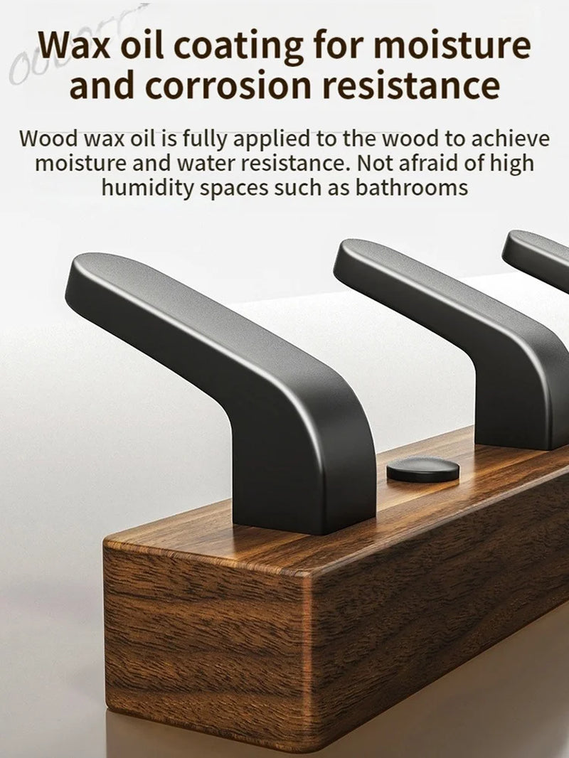 Wood Hooks Strong Hook Wall Hanger Sticker Hanging Coat Rack Clothes Hanger Shower Robe Hook Kitchen Bathroom Towel Hooks