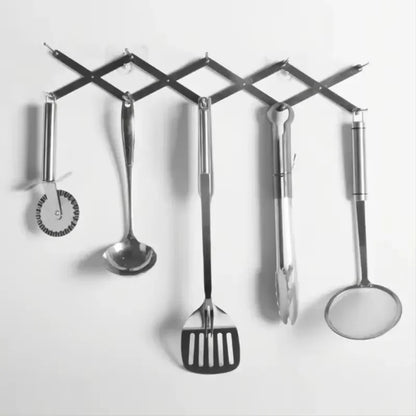 1Pc Pot Lid Rack Pan Lid Organizer Retractable Foldable Stainless Steel Plate Holder Shelf Tableware Storage Kitchen Gadgets