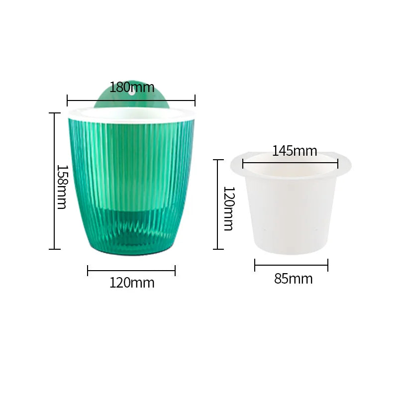 Wall Mounted Plastic Potted Plant Flowerpot Creative Wall Hanging Planter Self Watering Planter Pots Home Wall Decoration