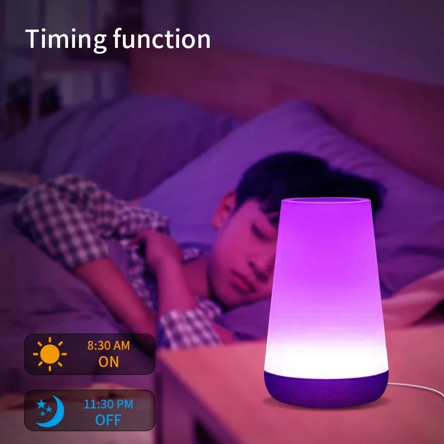 TUYA Wifi Night Light LED Smart Touch Bedside Lamp USB Charging Table Lamp Dimming Night Lamp Room Decor Lamp Alexa Google Home
