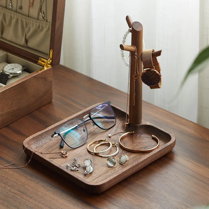 Hemu Key Storage Tray for Entrance Foyer Creative Tree Hanging Shelf Desktop Decoration Living Room Key Hanger Display Frame
