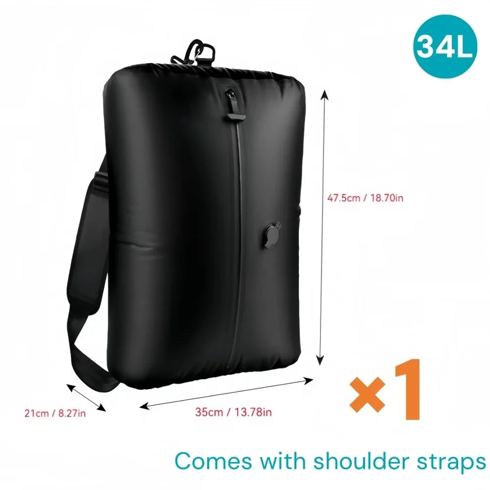 Vacuum Compression Storage Bags，Waterproof Space Saver Packing Cubes for Clothes Travel Luggage Organizer Moisture Proof Bag