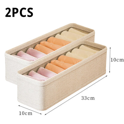 Drawer Style Underwear Socks Storage Box Folding Washable Storage Basket Wardrobe Closet Organizer Box for Socks Underwear Tie