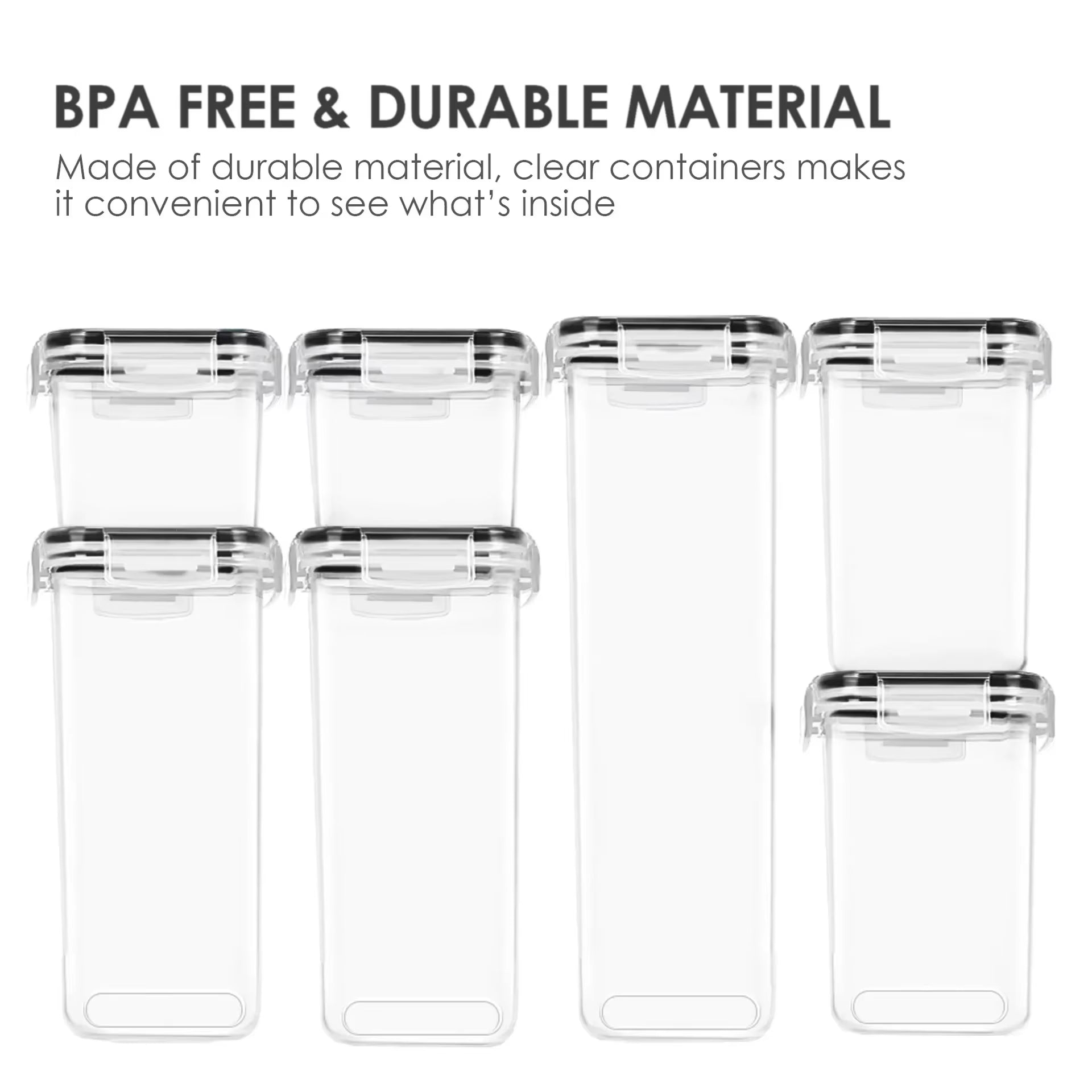 7Pcs Container for Food Storage Set Kitchen Food Container Large Food Storage Containers Box Kitchen Organizer Multigrain