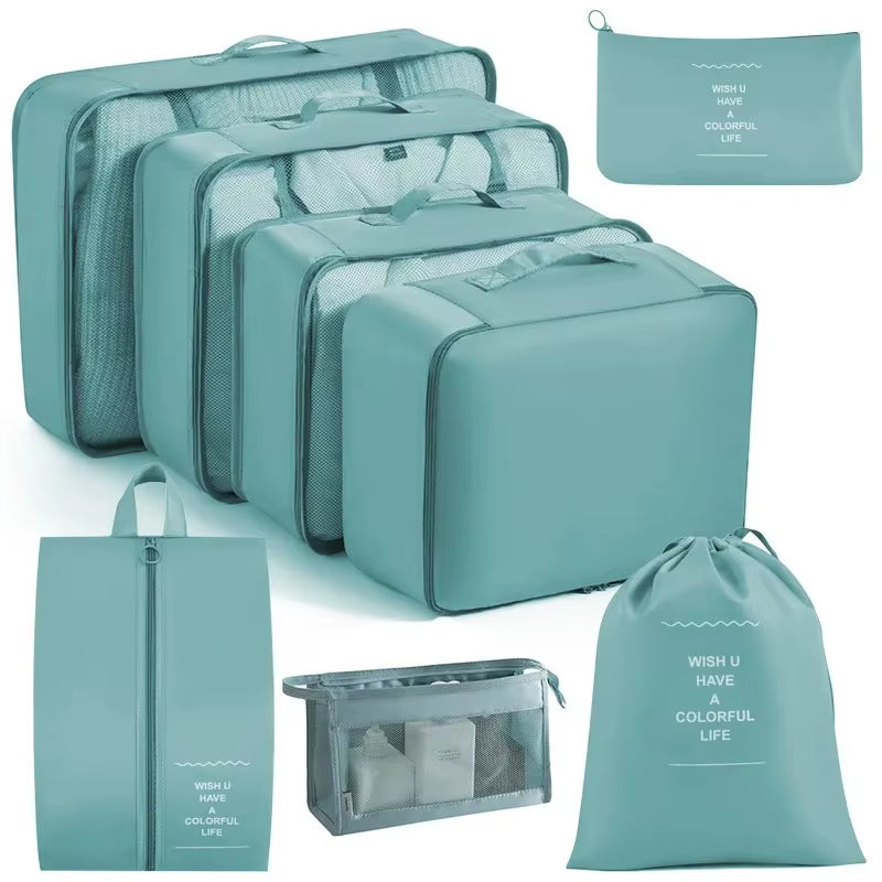 6/8Pcs Set Travel Bag Organizer Clothes Luggage Travel Organizer Blanket Shoes Organizers Bag Suitcase Pouch Packing Cubes