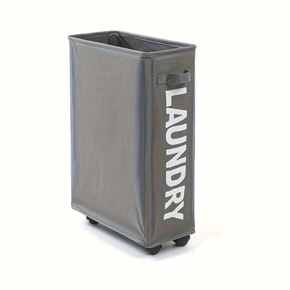 Large Capacity Foldable Laundry Hamper with Wheels - Multi-Functional Storage Basket for Dorm, Home, Gym | Durable Oxford Cloth