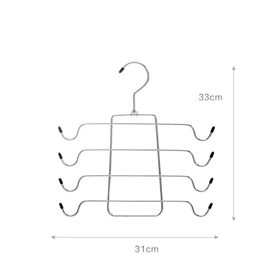 360° Rotating Metal Hanger Wardrobe Organizer and Storage Lingerie Hanger Suitable for Camisole Bra Belt Swimsuit Underwear