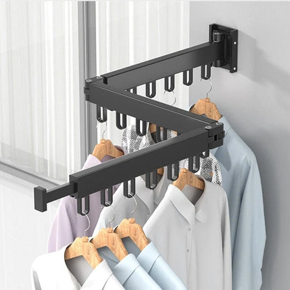Retractable Wall-Mounted Drying Rack – Space-Saving Foldable Laundry Solution