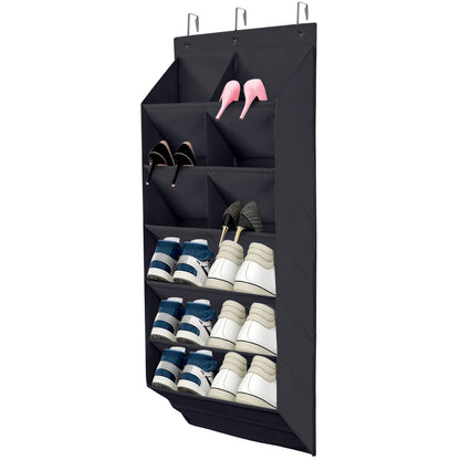 Hanging Shoe Organizer with 9 Pocket Hooks Wear Resistant the Door Shoe Hanger Door Hanging Storage Space Organizer Rack Closet