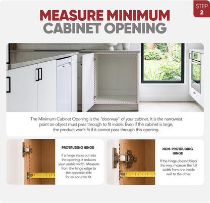 2-Tier Pull-Out Kitchen Cabinet Organizer, 9" x 22"