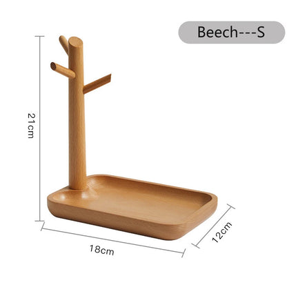 Hemu Key Storage Tray for Entrance Foyer Creative Tree Hanging Shelf Desktop Decoration Living Room Key Hanger Display Frame