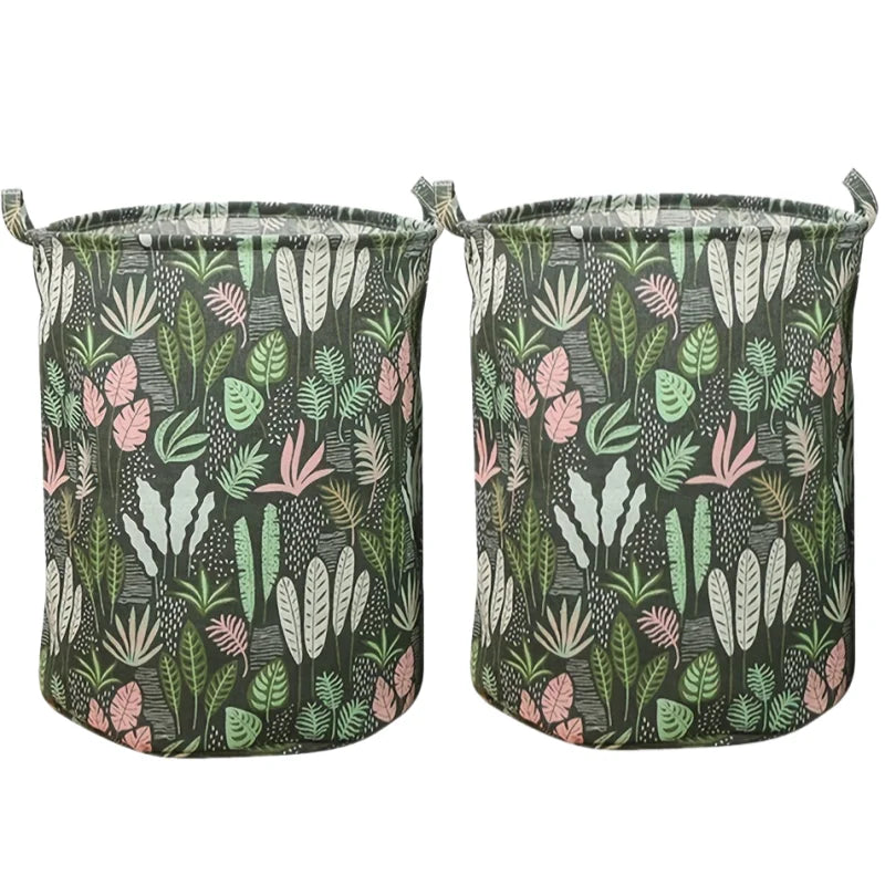 Foldable Fabric Laundry Basket Clothes Hamper Storage Bin for Home Toy Organizer